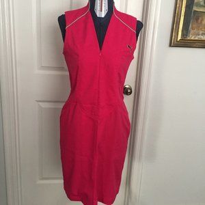 Puma pink with tourquoise trim Sleeveless Dress